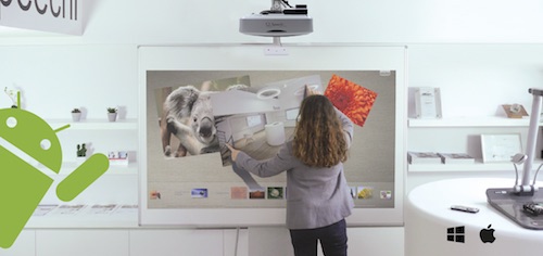 Le premier vidéoprojecteur interactif tactile sous Android : une tablette géante et connectée