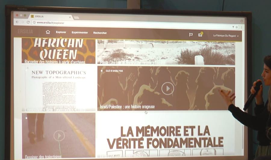 Ersilia, plateforme collaborative numérique d’éducation à l’image