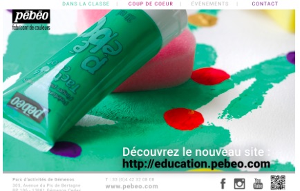 Pébéo lance un espace dédié aux enseignants