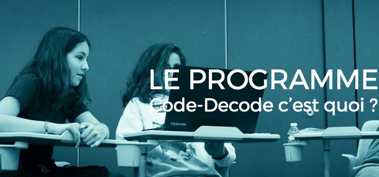 Le programme code-décode : le codage ludique!