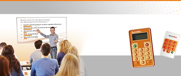 QUIZZBOX : boîtiers de vote interactifs